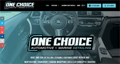 Desktop Screenshot of onechoicedetailing.com