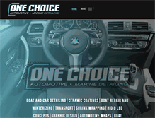 Tablet Screenshot of onechoicedetailing.com